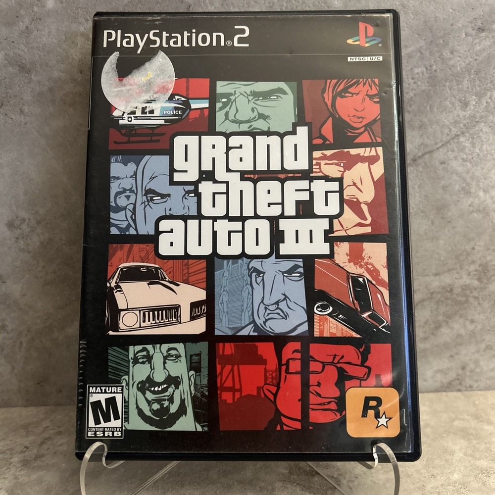Grand Theft Auto 3 III No Manual or Map PS2 (Sony PlayStation 2, 2001) tested